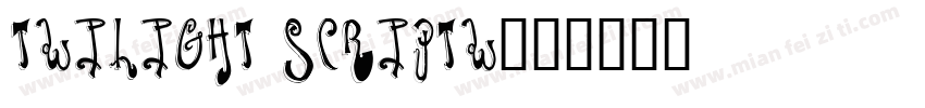 twilight scriptw字体转换